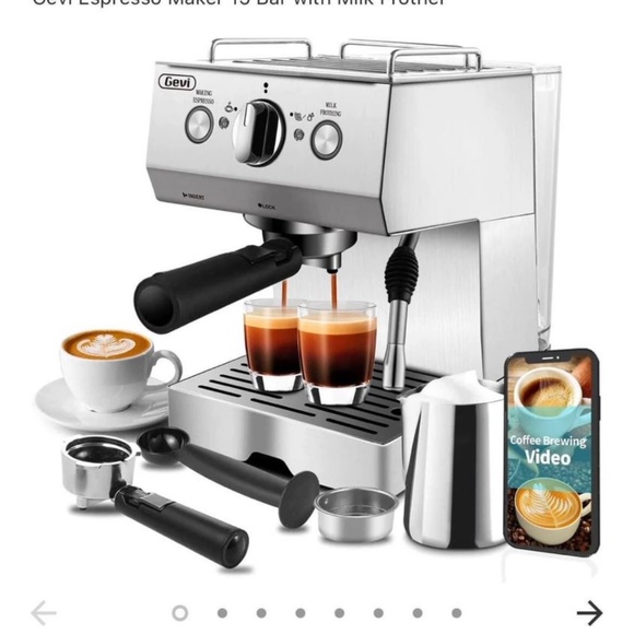 Gevi Espresso bar 15 with milk frother - Picture 2 of 2